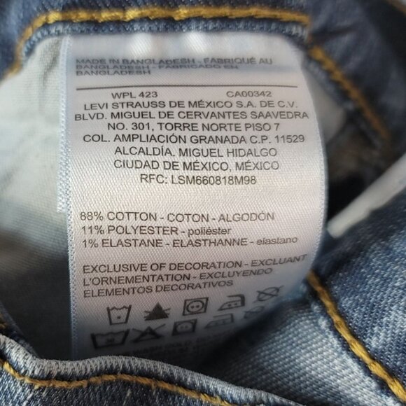 Levi's Signature Mens S51 Straight Jeans Blue Size 32x32 Button Zipper Pockets - Picture 7 of 7